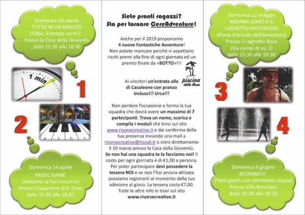 Al “via” il progetto Cereadventure2019